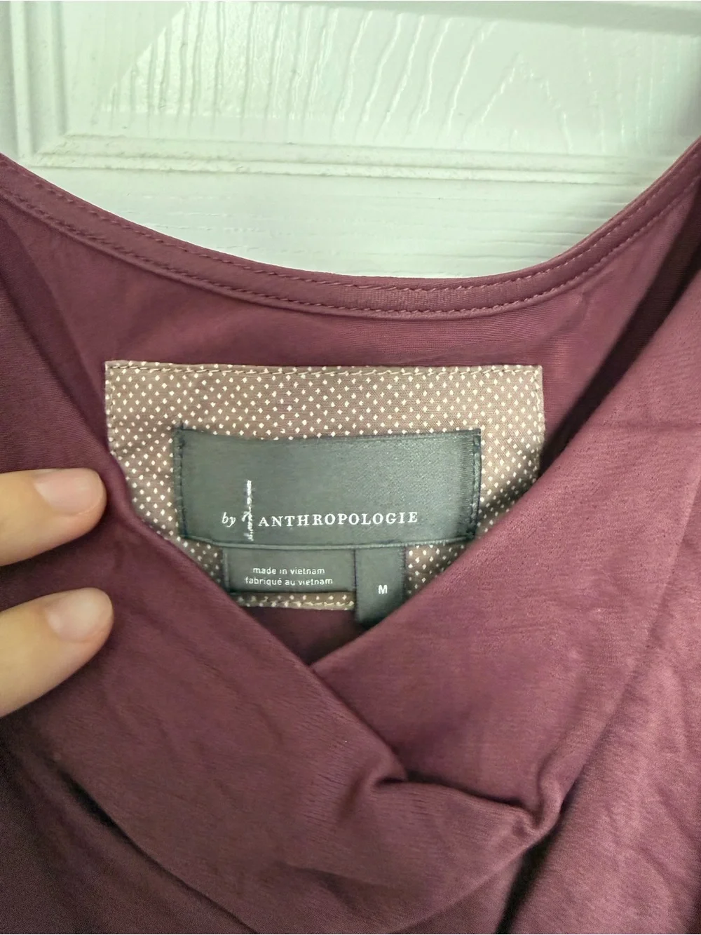 Anthropologie Elyse Bias Satin Cowl Slip Dress in Plum - Picture 5 of 6